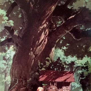 となりのトトロのパズル（未完成、フレーム付き）