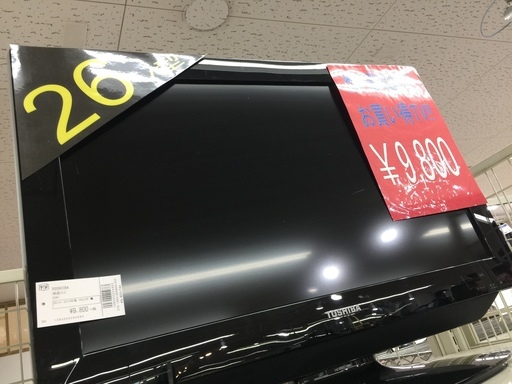 安心の6ヶ月保証付！2010年製　TOSHIBA　26A1　格安！