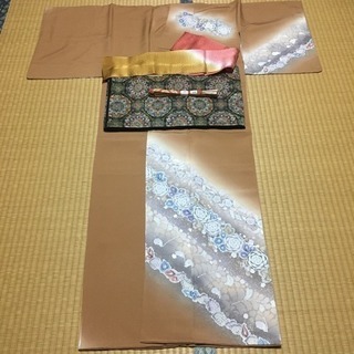 辻が花  翠山工房  訪問着  フルセット 
