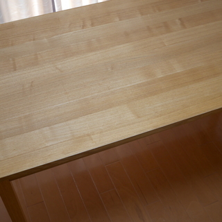 無印良品 タモ材ダイニングテーブル 4〜6人用 165 x 80...