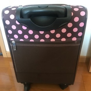 水玉模様 スーツケース 譲りますの画像