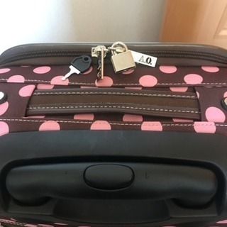 水玉模様 スーツケース 譲りますの画像