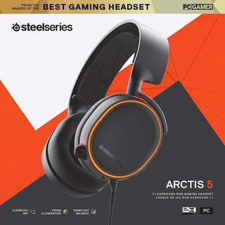 発送のみ　SteelSeries Arctis 5 Black 2019 Edition　ヘッドセット　ヘッドホン　マイクの画像