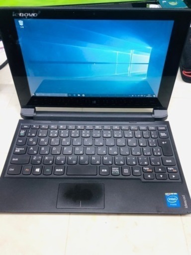 Lenovo 10.1インチタッチパネルノートpc SSD120GB搭載 コンパクトpc 持ち運び用