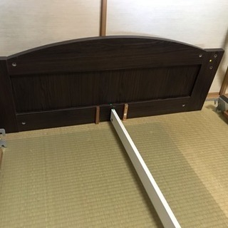 スノコ式、シングルベッド（宮、引き出し有り）の画像