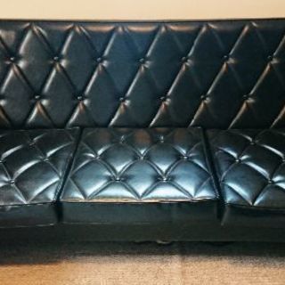 【交渉中】カリモク60ロビーチェア3シーター黒