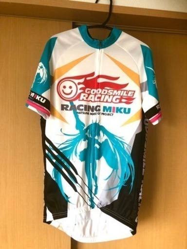 注目度抜群！！ 初音ミク 自転車用ジャージ メンズMサイズ