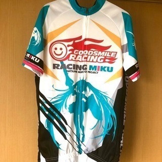 注目度抜群！！ 初音ミク 自転車用ジャージ メンズMサイズ