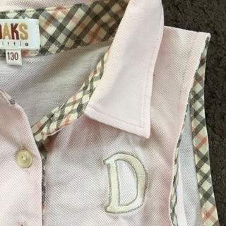 未使用に近い。130 DAKS ノースリーブポロシャツの画像