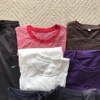 Tシャツ 15枚とトレーニングパンツの画像