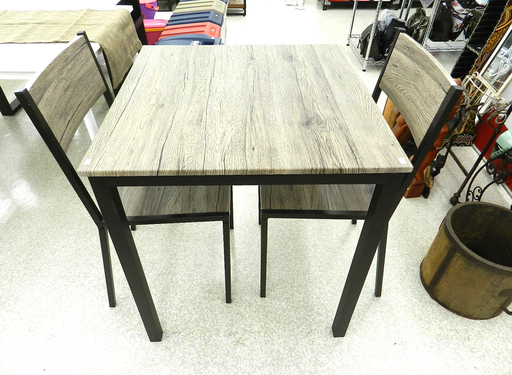 二人掛けシンプルダイニングセットブラウン系☆ PayPay(ペイペイ)決済可能 ☆ 札幌市 北区屯田