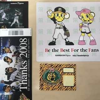 阪神タイガース 金本知憲ＤＶＤとステッカー類 差し上げますの画像