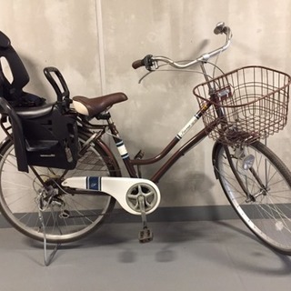 リヤチャイルドシート付き子供乗せ自転車