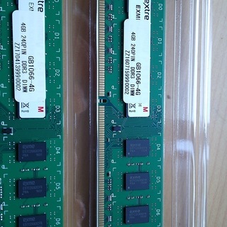 パソコンディスクトップ用 増設メモリ  DDR3 1066MHz...
