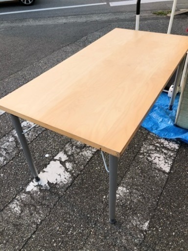中古品 IKEA 折りたたみテーブル 作業台 ダイニングテーブル 高さ調整か