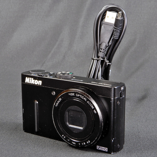 Nikon デジタルカメラ COOLPIX P300 ブラック 1220万画素 裏面照射CMOS 広角24mm 光学4.2倍 F1.8レンズ フルHD Used