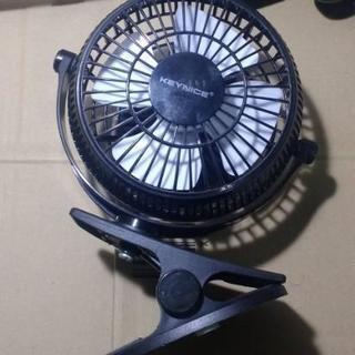 Keynice USB卓上＆クリップ両用ミニ扇風機