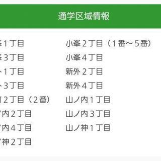山ノ内小学校校区内で探してます