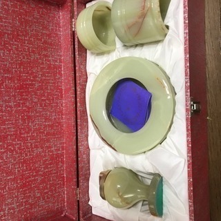 大理石 灰皿 タバコケース お値下げ❣️ライター 三点セット 未...