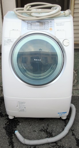 ☆ナショナル National NA-V81 8.0kg シャワー泡洗浄搭載ななめドラム洗濯機◆シャワー泡洗浄でしっかり洗浄・節水