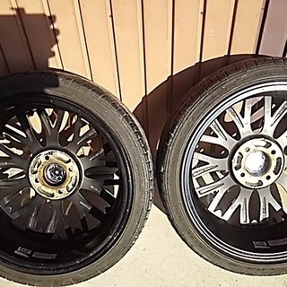 交渉中　和道桜五分咲　１６×５J＋４５　タイヤ付き４本セット