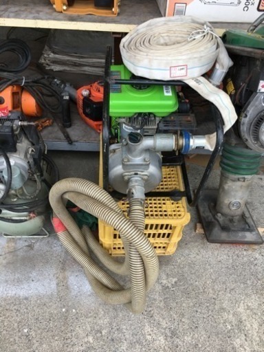 値下可 美品 カワサキ エンジン ポンプ 動作確認済 付属品 ホース等