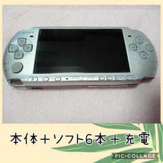 PSP 本体とソフト6本＋充電器　中身バッテリー無し