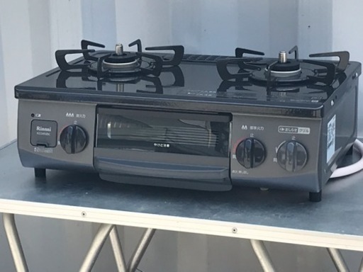 超美品！リンナイ 都市ガスコンロ◇2018年製◇KG34NBK◇おしらせグリル◇ガステーブル