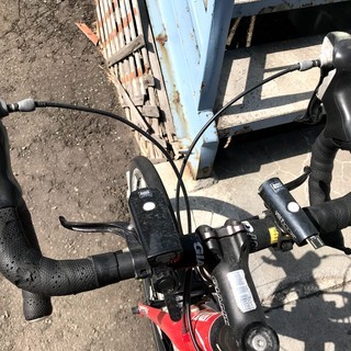 【5/18までに引取り手いなければ手放します】GIANT Defy3 Red シマノSORA 新品タイヤ・ブレーキシュー付きの画像