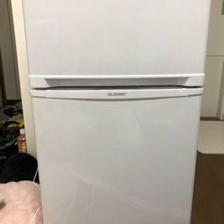 【使用半年の中古美品】新品購入のELSONIC の2ドア冷蔵庫の画像