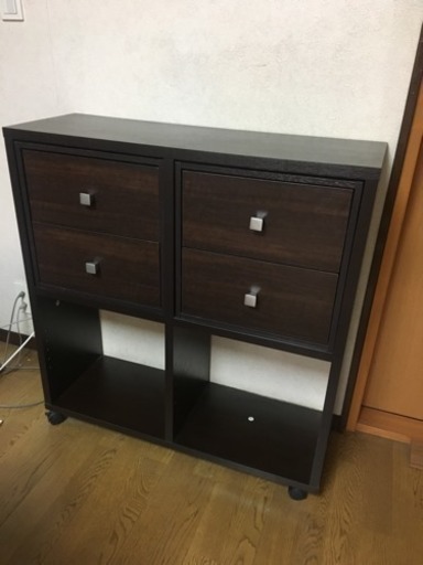 (美品)パーティションシェルフ(引出し付き)