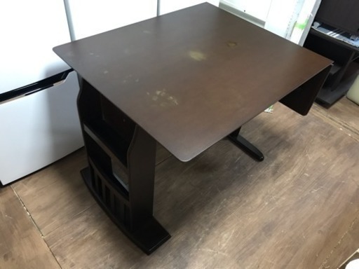 セシール 折りたたみダイニングテーブルセット ダークブラウン