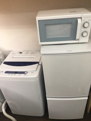 (値下げ)生活家電三点セット販売致します！！(冷蔵庫、洗濯機、電子レンジ)