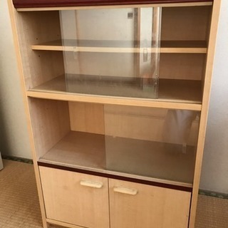 【あげます】ライスチェスト・小さい食器棚・台の画像