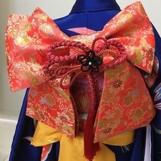 D)七五三着物七歳女の子用セットの画像