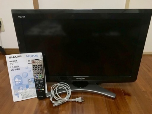 中古 シャープSHARP 26V型ハイビジョン液晶テレビ AQUOSアクオス LC-26E8 2011年製