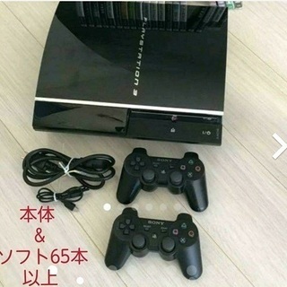 PS3  60GB CECHA00 (PS1.2.3のゲームソフ...
