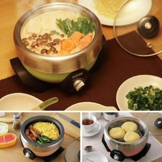 煮る・焼く・蒸すの1台3役！マルチクッカーの画像