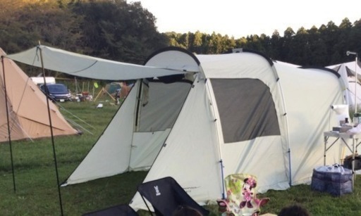 ロゴス LOGOS キャンプ ツールーム テント グランベーシック トンネルドーム カマボコテント似