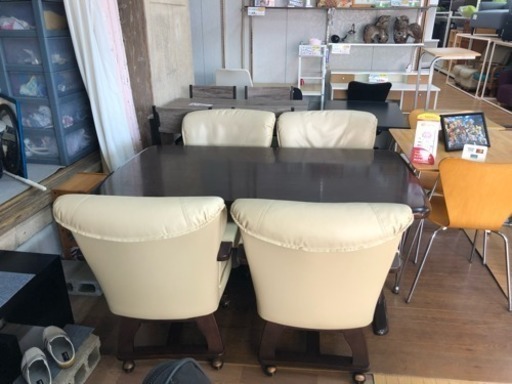 【リサイクルサービス八光　田上店　配達・設置OK】4人掛けダイニングセット