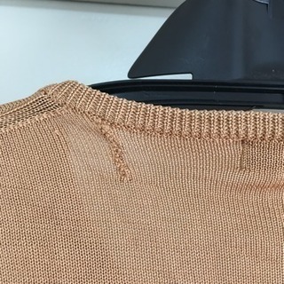訳あり  スピック&スパン  シルク100  カーディガン  キャメルの画像