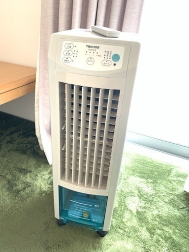 (取引中)冷風扇 リモコン付き 保冷剤付き 扇風機 抗菌 首ふり