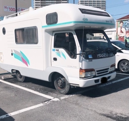 お買い得！車検付き！キャンピングカー！エルフ4wd (アケ) 伊豆の