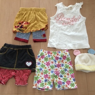 70 80 95 ベビー服帽子5点セット