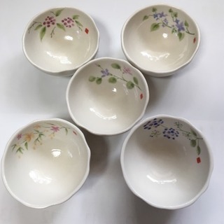 【未使用】市田ひろみ 草木庵 小鉢５個セット 箱入り