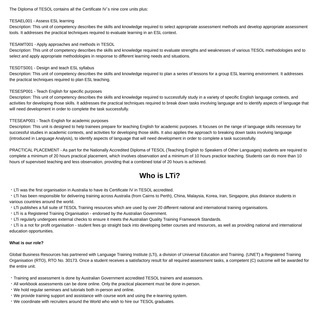 TESOL・オーストラリア政府に認定されている・TESOL・トレーニングプログラム - OITAの画像