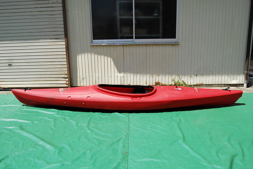 8928 PRIJON プリヨン Capri カヌー カヤック 赤 一人乗り 全長364cm 愛知県岡崎市直接引取歓迎　アントレ