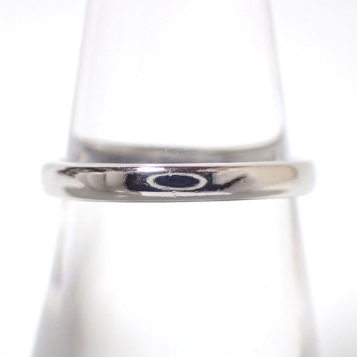 E196 Pt1000 2.8g ダイヤ リング 指輪 セントピュール サファイア 8号