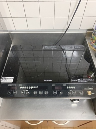 本日受付最終！美品！アイリスオーヤマIHクッキングヒーター！
