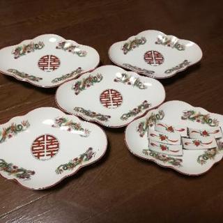 中華皿と箸置き10点セット